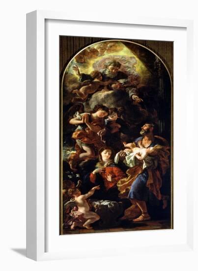 The Holy Family-Johann Karl Loth-Framed Giclee Print