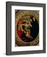 The Holy Family-Mariotto Albertinelli-Framed Giclee Print