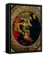 The Holy Family-Mariotto Albertinelli-Framed Stretched Canvas