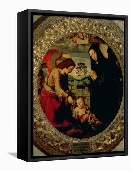 The Holy Family-Mariotto Albertinelli-Framed Stretched Canvas