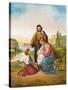 The Holy Family-English School-Stretched Canvas