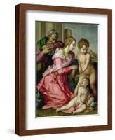 The Holy Family-Jacopo da Carucci Pontormo-Framed Giclee Print