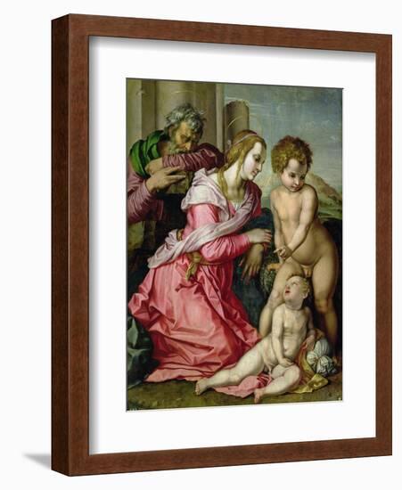 The Holy Family-Jacopo da Carucci Pontormo-Framed Giclee Print