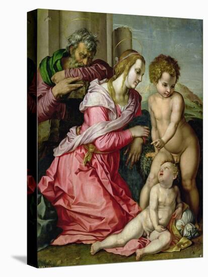 The Holy Family-Jacopo da Carucci Pontormo-Stretched Canvas