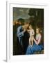 The Holy Family-Giovanni Battista Salvi da Sassoferrato-Framed Giclee Print