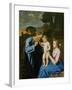 The Holy Family-Giovanni Battista Salvi da Sassoferrato-Framed Giclee Print