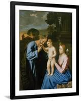 The Holy Family-Giovanni Battista Salvi da Sassoferrato-Framed Giclee Print