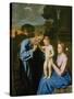 The Holy Family-Giovanni Battista Salvi da Sassoferrato-Stretched Canvas