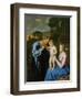 The Holy Family-Giovanni Battista Salvi da Sassoferrato-Framed Giclee Print