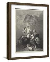 The Holy Family-Bartolome Esteban Murillo-Framed Giclee Print