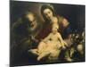 The Holy Family-Valerio Castello-Mounted Giclee Print