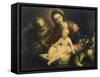 The Holy Family-Valerio Castello-Framed Stretched Canvas