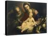 The Holy Family-Valerio Castello-Stretched Canvas