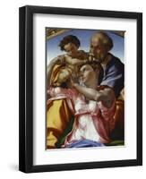 The Holy Family-Michelangelo Buonarroti-Framed Premium Giclee Print