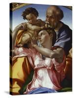 The Holy Family-Michelangelo Buonarroti-Stretched Canvas