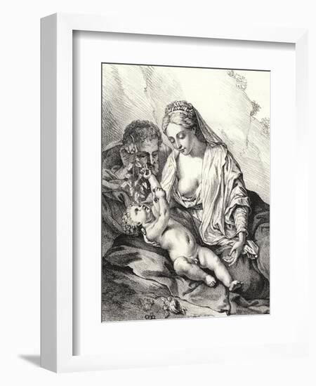 The Holy Family-Adriaan van der Werff-Framed Giclee Print