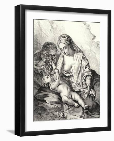 The Holy Family-Adriaan van der Werff-Framed Giclee Print