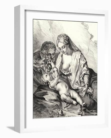 The Holy Family-Adriaan van der Werff-Framed Giclee Print