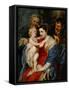 The Holy Famioy with Saint Anne-Peter Paul Rubens-Framed Stretched Canvas