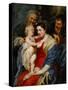 The Holy Famioy with Saint Anne-Peter Paul Rubens-Stretched Canvas