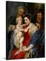 The Holy Famioy with Saint Anne-Peter Paul Rubens-Stretched Canvas