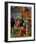 The Holy Kinship (With Self-Portrait of Cranach, Standing with Red Cap)-Lucas Cranach the Elder-Framed Giclee Print