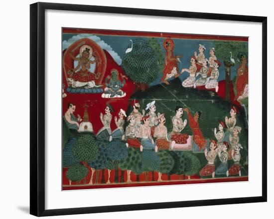 The Holy Krakutsanda Teaching Holy Law-null-Framed Giclee Print