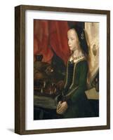 The Holy Margareta. Maria Magdalena with Maria Portinari and her daughter, 1476-78-Hugo van der Goes-Framed Giclee Print