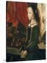 The Holy Margareta. Maria Magdalena with Maria Portinari and her daughter, 1476-78-Hugo van der Goes-Stretched Canvas