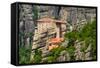 The Holy Monastery of Rousanou (St. Barbara) at Meteora, Trikala Region in Greece-mazzzur-Framed Stretched Canvas