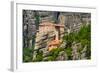 The Holy Monastery of Rousanou (St. Barbara) at Meteora, Trikala Region in Greece-mazzzur-Framed Photographic Print