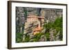 The Holy Monastery of Rousanou (St. Barbara) at Meteora, Trikala Region in Greece-mazzzur-Framed Photographic Print