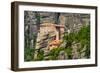 The Holy Monastery of Rousanou (St. Barbara) at Meteora, Trikala Region in Greece-mazzzur-Framed Photographic Print