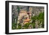 The Holy Monastery of Rousanou (St. Barbara) at Meteora, Trikala Region in Greece-mazzzur-Framed Photographic Print