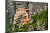 The Holy Monastery of Rousanou (St. Barbara) at Meteora, Trikala Region in Greece-mazzzur-Mounted Photographic Print