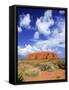 The Holy Mountain of Uluru, Ayers Rock, Uluru-Kata Tjuta National Park, Australia-Miva Stock-Framed Stretched Canvas