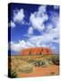 The Holy Mountain of Uluru, Ayers Rock, Uluru-Kata Tjuta National Park, Australia-Miva Stock-Stretched Canvas