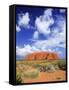 The Holy Mountain of Uluru, Ayers Rock, Uluru-Kata Tjuta National Park, Australia-Miva Stock-Framed Stretched Canvas