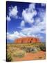 The Holy Mountain of Uluru, Ayers Rock, Uluru-Kata Tjuta National Park, Australia-Miva Stock-Stretched Canvas