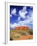 The Holy Mountain of Uluru, Ayers Rock, Uluru-Kata Tjuta National Park, Australia-Miva Stock-Framed Premium Photographic Print