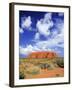 The Holy Mountain of Uluru, Ayers Rock, Uluru-Kata Tjuta National Park, Australia-Miva Stock-Framed Premium Photographic Print