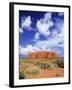 The Holy Mountain of Uluru, Ayers Rock, Uluru-Kata Tjuta National Park, Australia-Miva Stock-Framed Premium Photographic Print