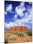 The Holy Mountain of Uluru, Ayers Rock, Uluru-Kata Tjuta National Park, Australia-Miva Stock-Mounted Premium Photographic Print