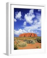 The Holy Mountain of Uluru, Ayers Rock, Uluru-Kata Tjuta National Park, Australia-Miva Stock-Framed Photographic Print