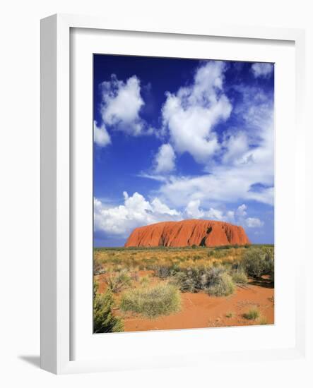 The Holy Mountain of Uluru, Ayers Rock, Uluru-Kata Tjuta National Park, Australia-Miva Stock-Framed Photographic Print