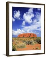 The Holy Mountain of Uluru, Ayers Rock, Uluru-Kata Tjuta National Park, Australia-Miva Stock-Framed Photographic Print