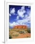 The Holy Mountain of Uluru, Ayers Rock, Uluru-Kata Tjuta National Park, Australia-Miva Stock-Framed Photographic Print