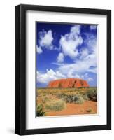 The Holy Mountain of Uluru, Ayers Rock, Uluru-Kata Tjuta National Park, Australia-Miva Stock-Framed Photographic Print