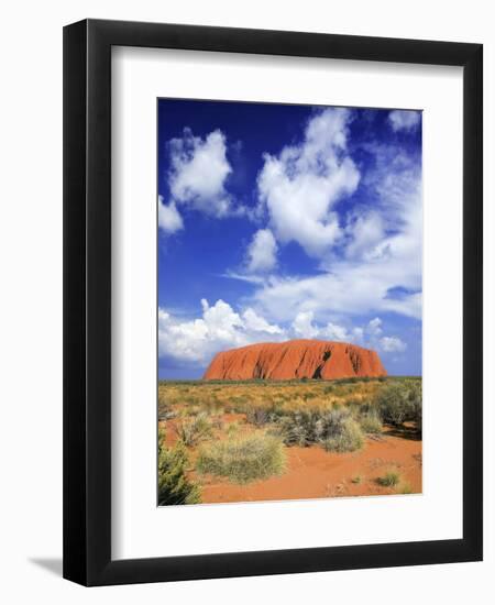 The Holy Mountain of Uluru, Ayers Rock, Uluru-Kata Tjuta National Park, Australia-Miva Stock-Framed Photographic Print