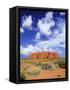 The Holy Mountain of Uluru, Ayers Rock, Uluru-Kata Tjuta National Park, Australia-Miva Stock-Framed Stretched Canvas